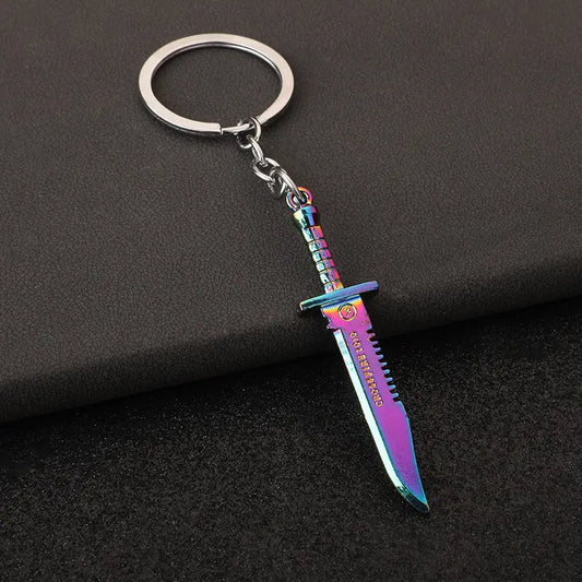 Holographic Knife Keychain