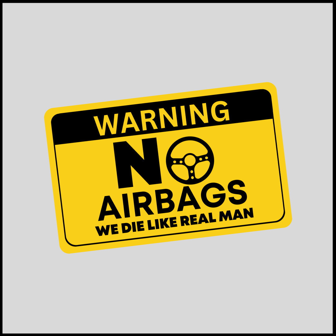 No Airbags Sticker 02