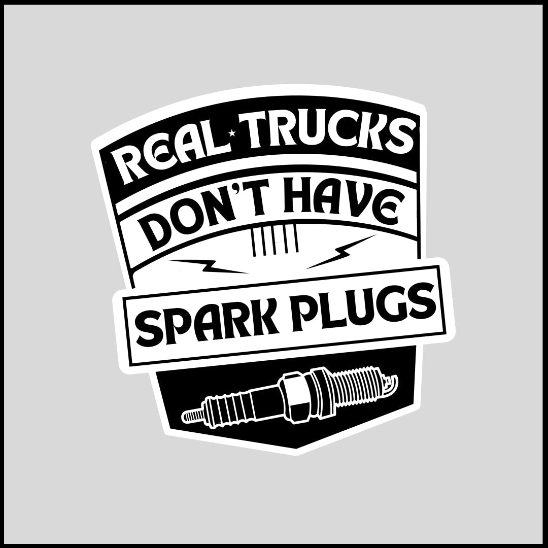 No Spark Plugs Sticker