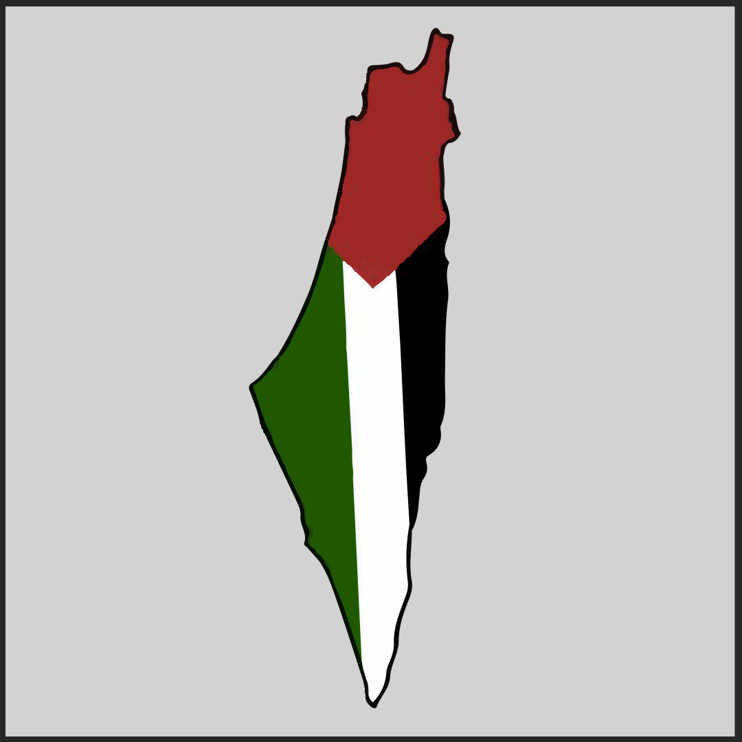 Palestine Map Sticker