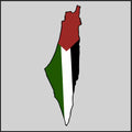 Palestine Map  Sticker