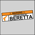 Protected By Beretta  Sticker