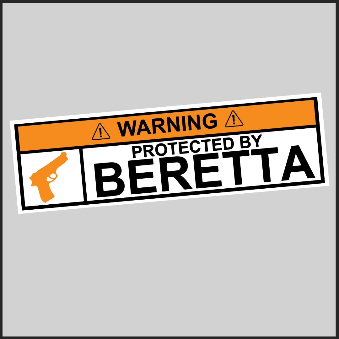 Protected By Beretta  Sticker