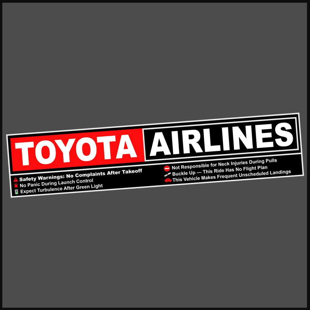 Toyota Airlines Sticker