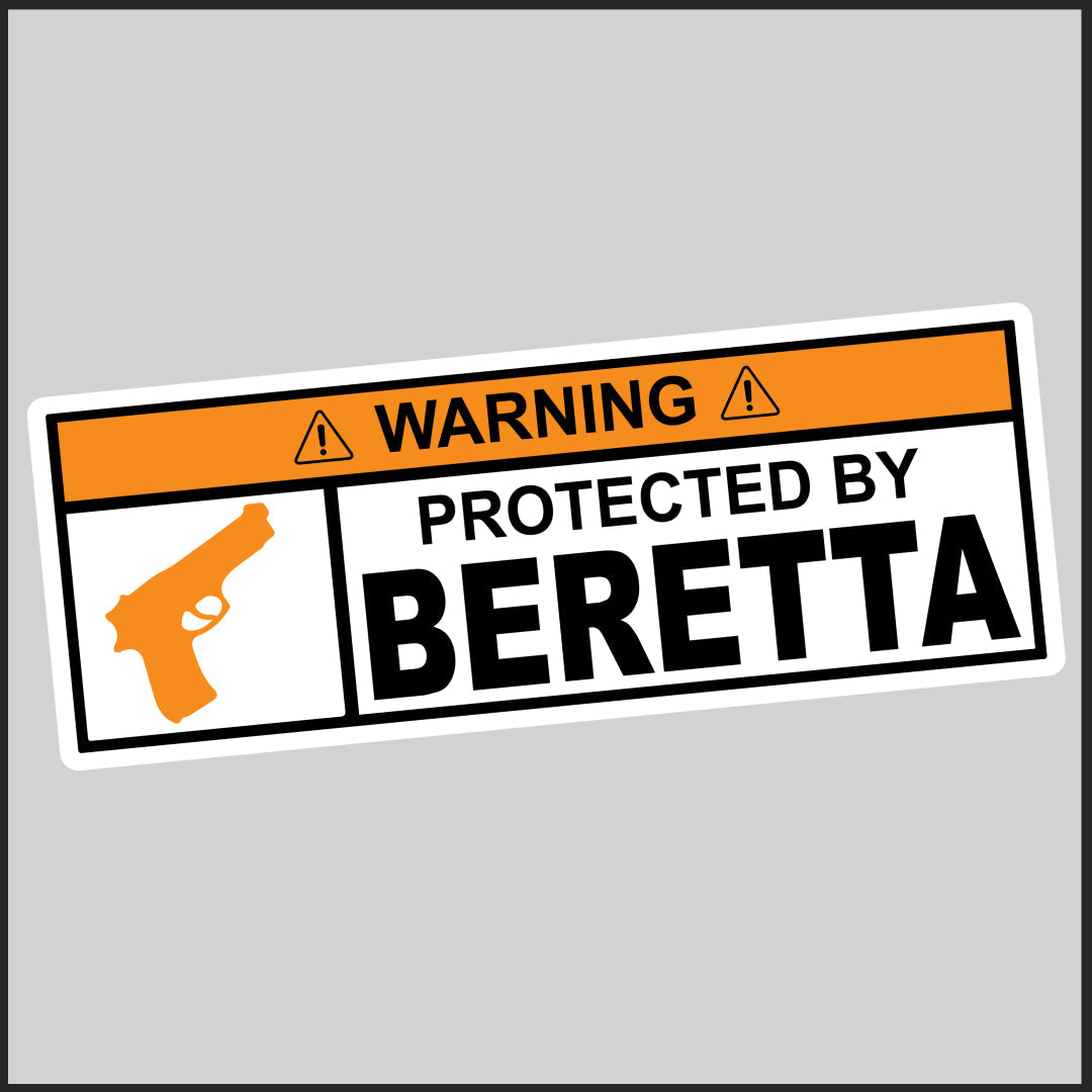 Protected By Beretta Sticker