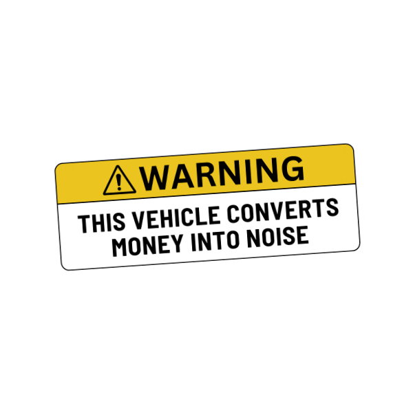 Money Into Noise Sticker