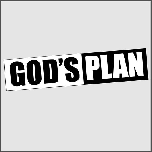 God's Plan Sticker