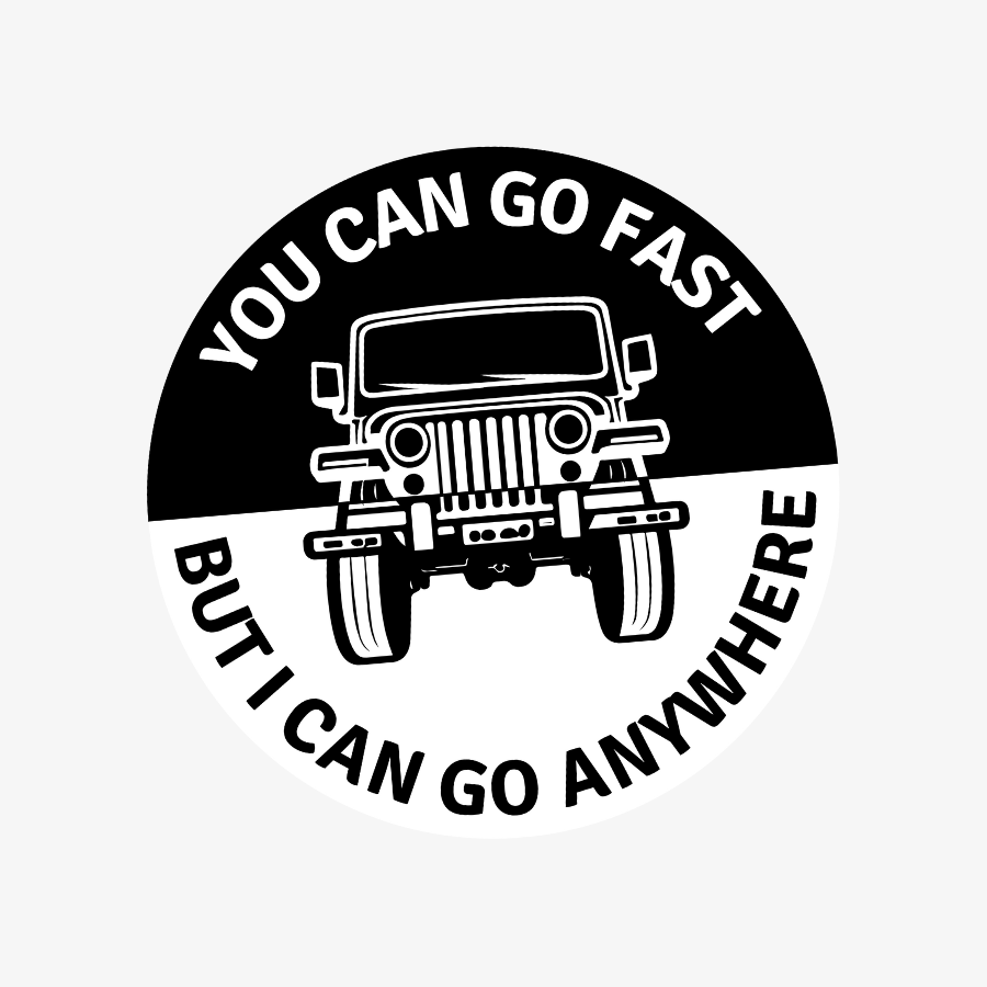 I Can Go Anywhere Sticker