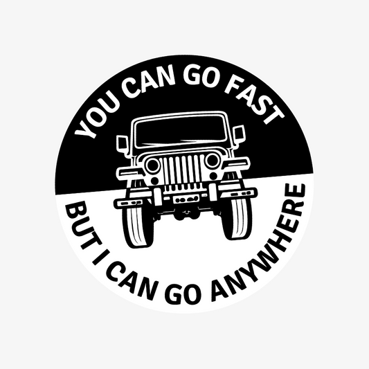 I Can Go Anywhere Sticker