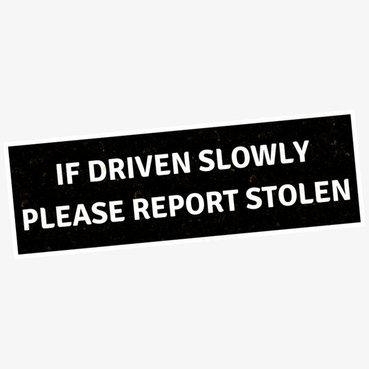 Report Stolen Sticker