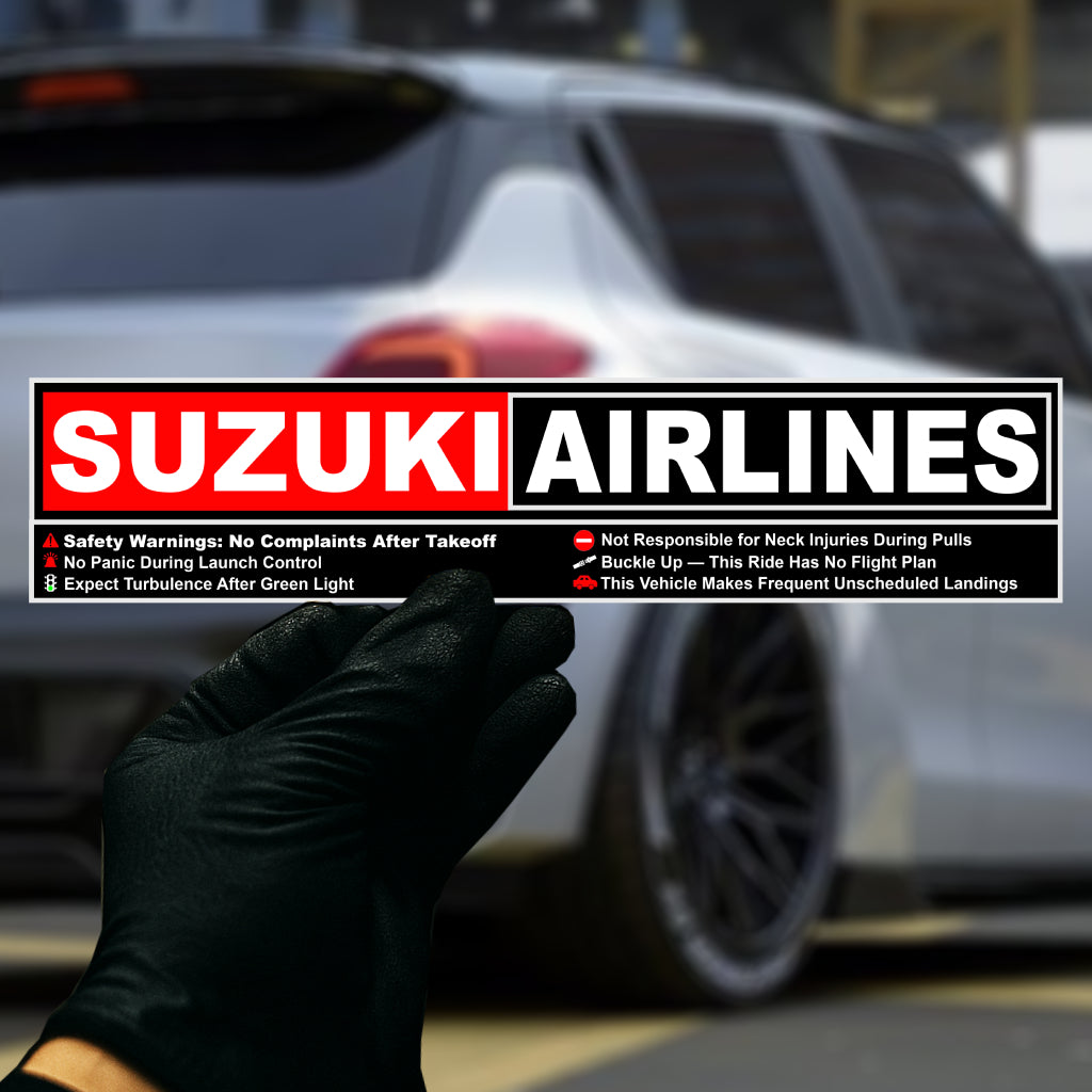 Suzuki Airlines Sticker