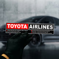 Toyota Airline  Sticker