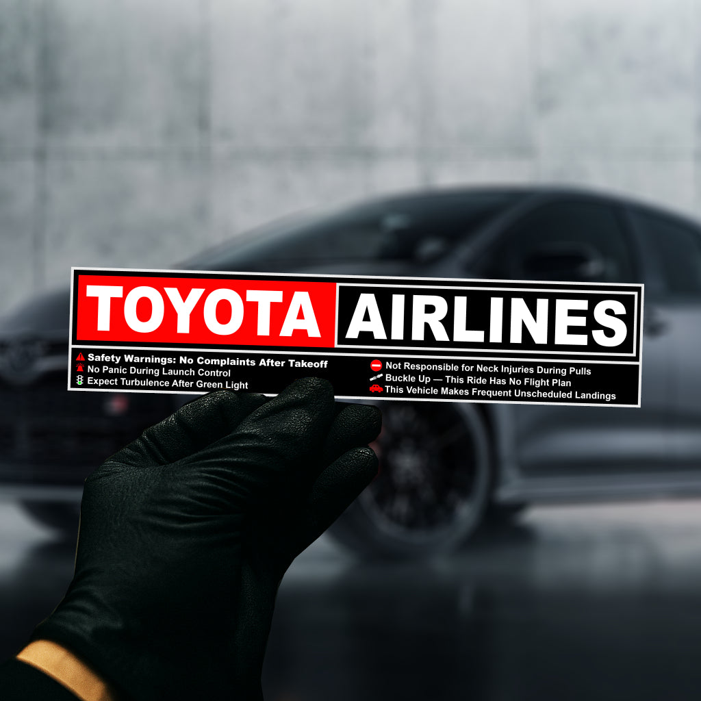Toyota Airlines Sticker