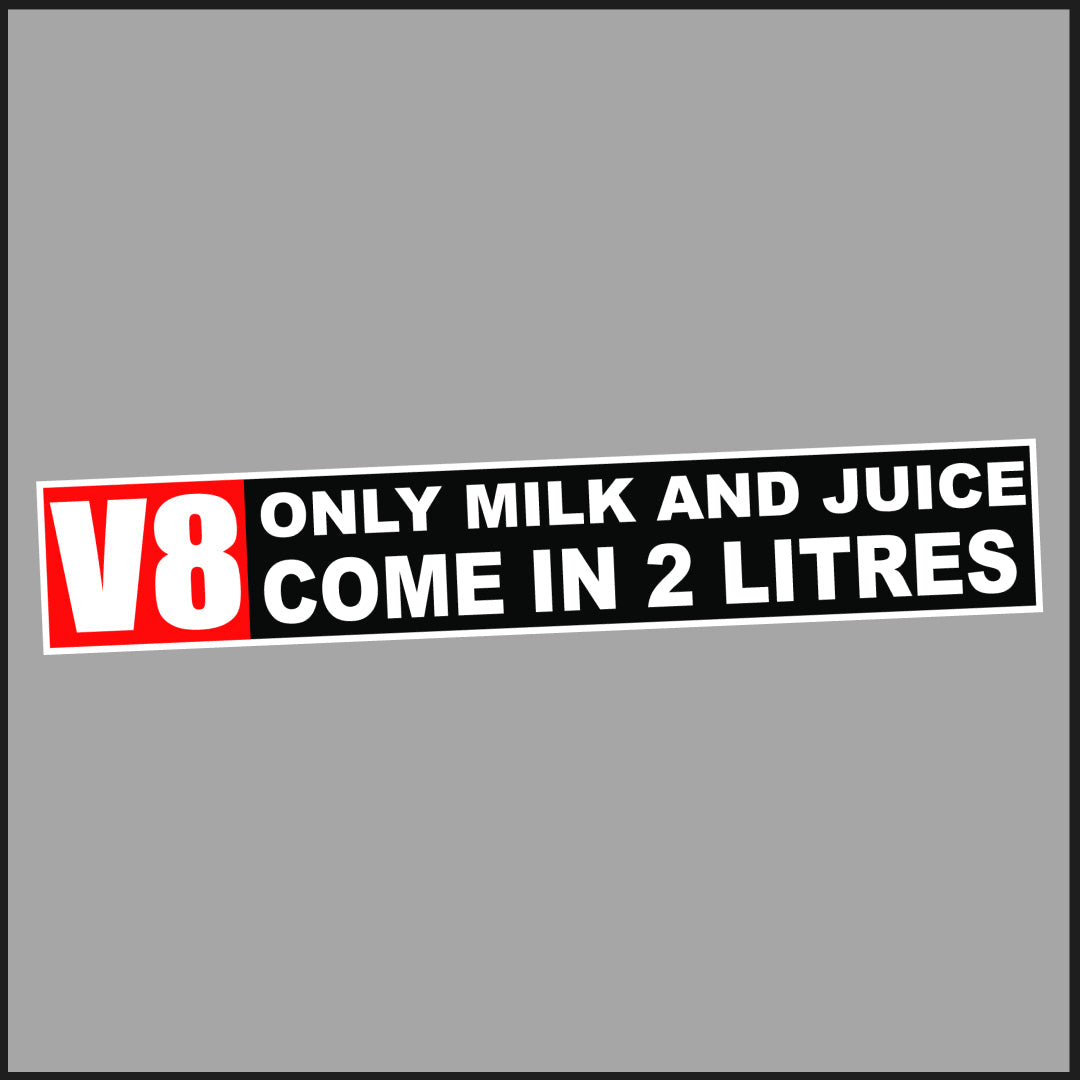 Only Milk & Juice Come in 2 Litre  Sticker