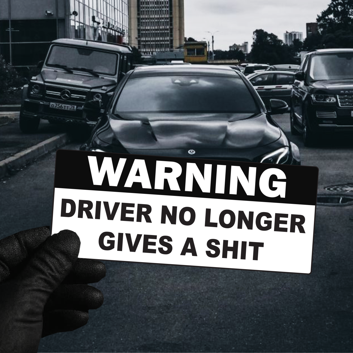 Driver No Longer Gives A Shit - Sticker