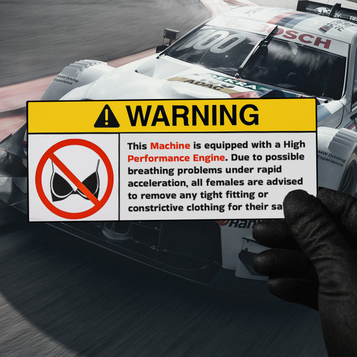 Female Caution - Sticker