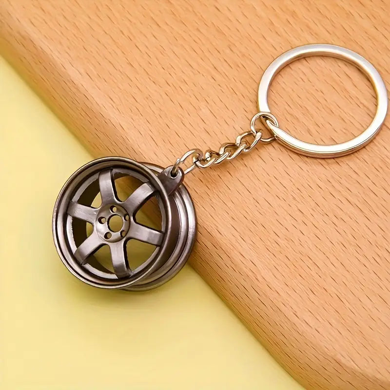 Rim Black Keychain