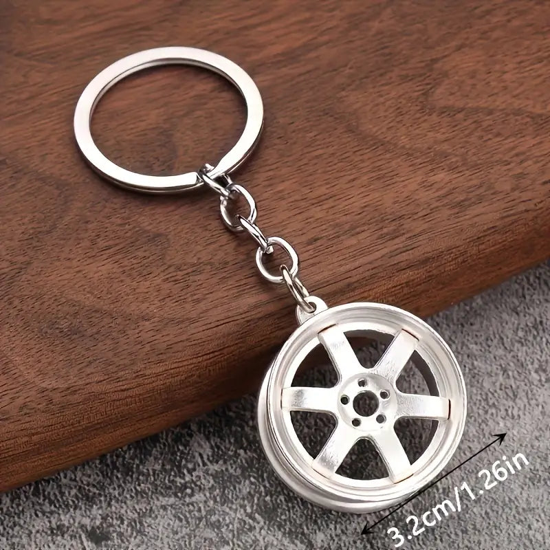 Rim White Keychain
